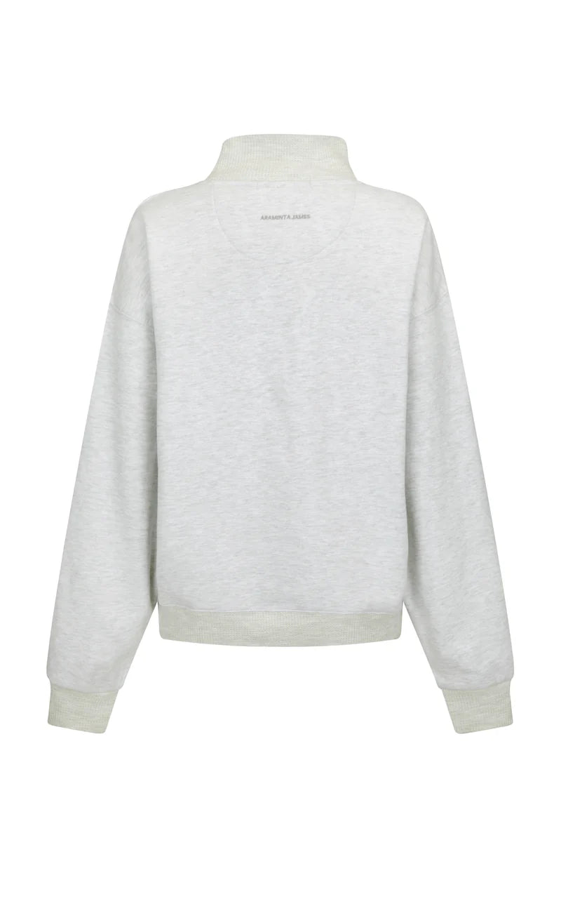 AJ Crest Turtleneck Sweatshirt Cloud