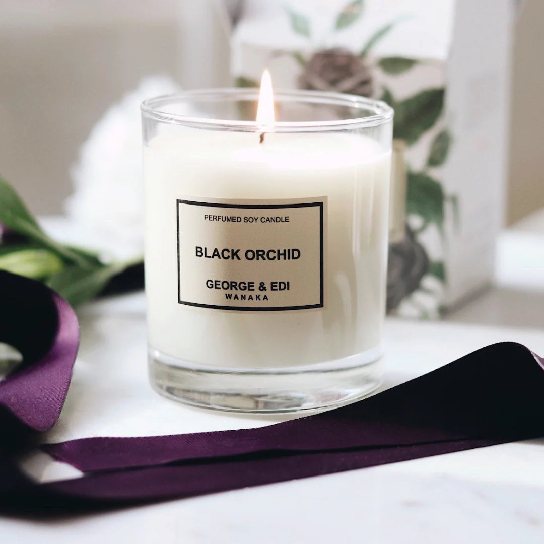BLACK ORCHID PERFUMED SOY CANDLE