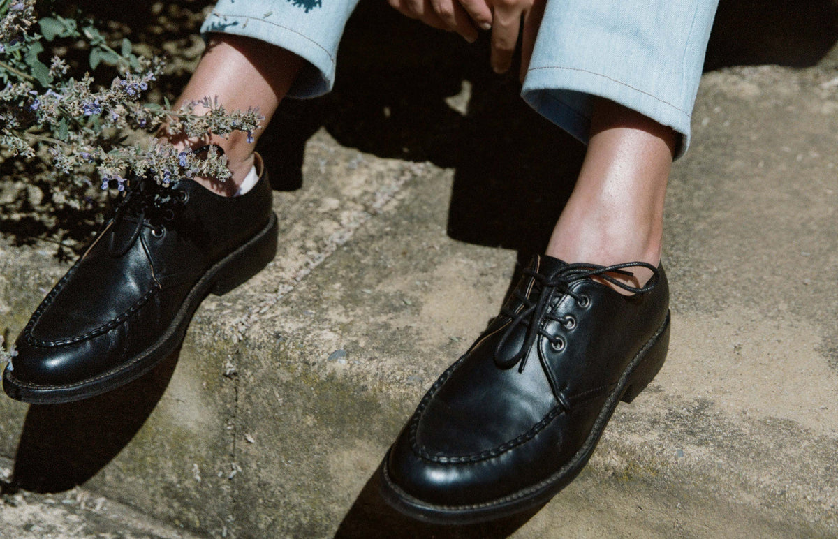 Rowie - Black Lace Up Shoes