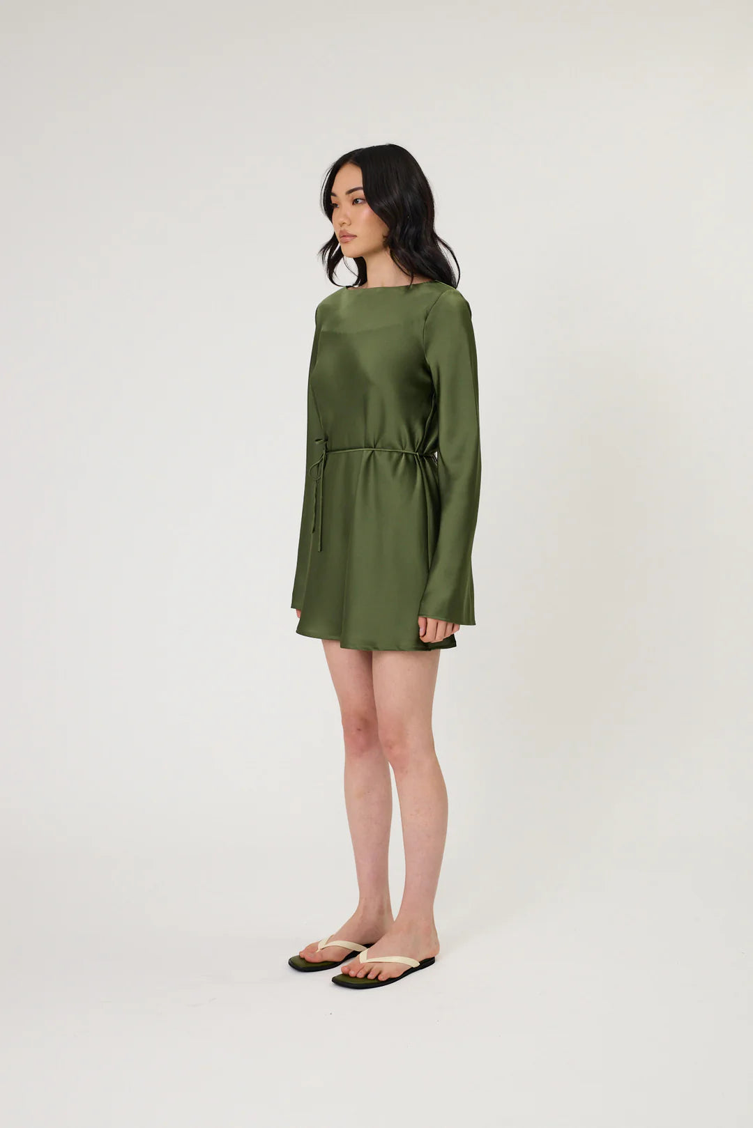 PHOENIX MINI DRESS - SEAWEED