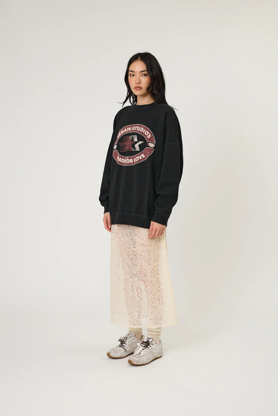STARLET CREW - WASHED BLACK
