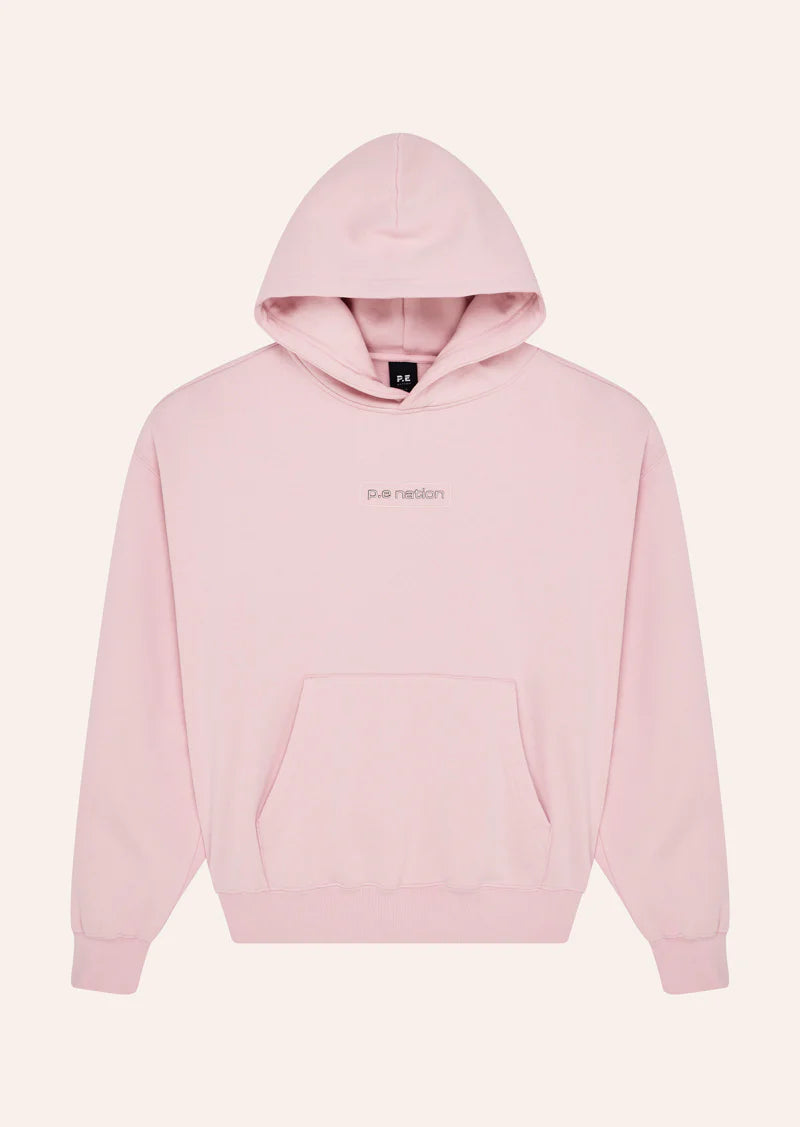 PEAK HOODIE IN WASHED CHALK PINK