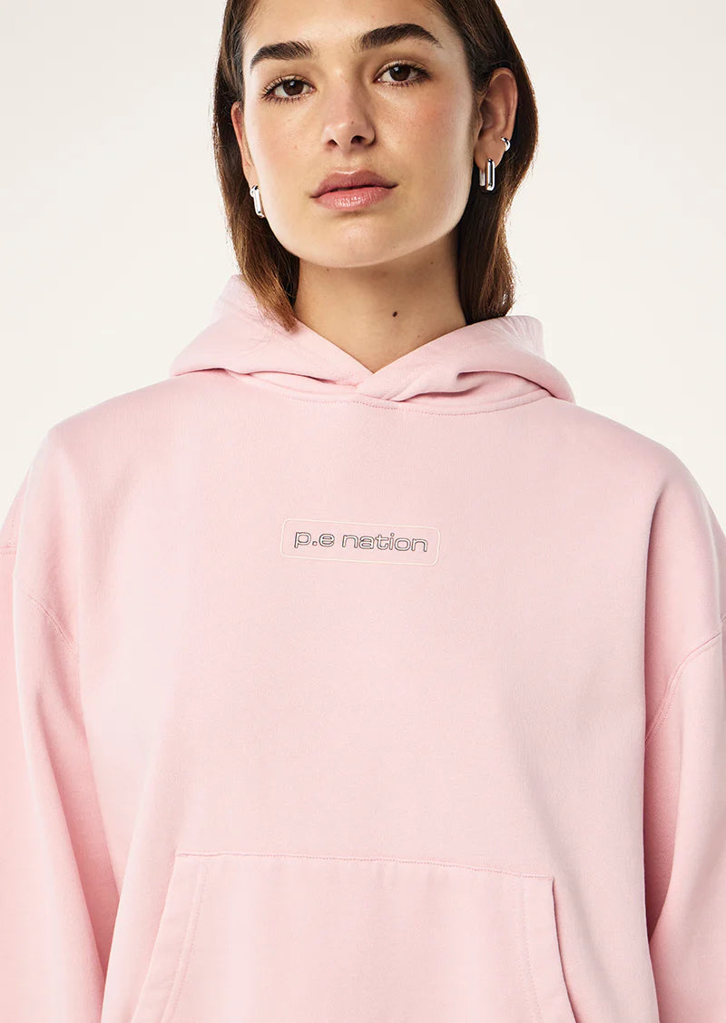 PEAK HOODIE IN WASHED CHALK PINK