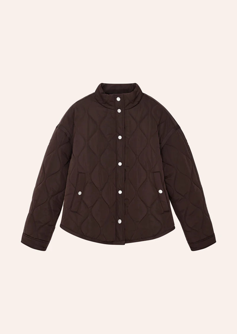 SURGE QUILT JACKET IN ESPRESSO