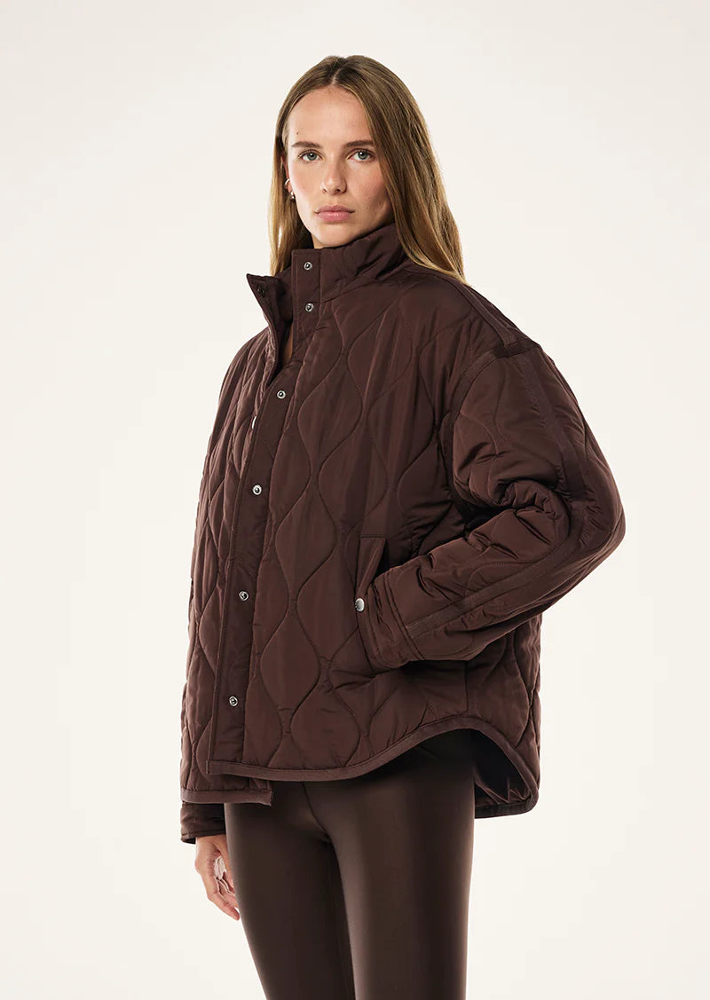 SURGE QUILT JACKET IN ESPRESSO