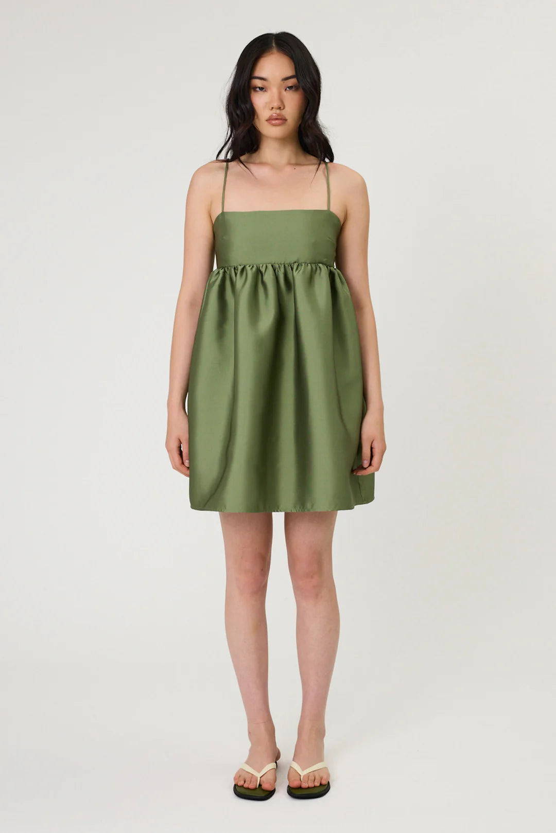 SYDNEY MINI DRESS - SEAWEED