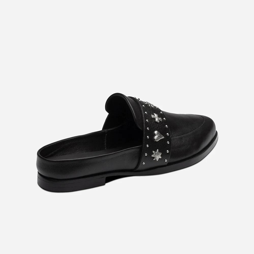 TUESDAY SLIDE BLACK/SILVER