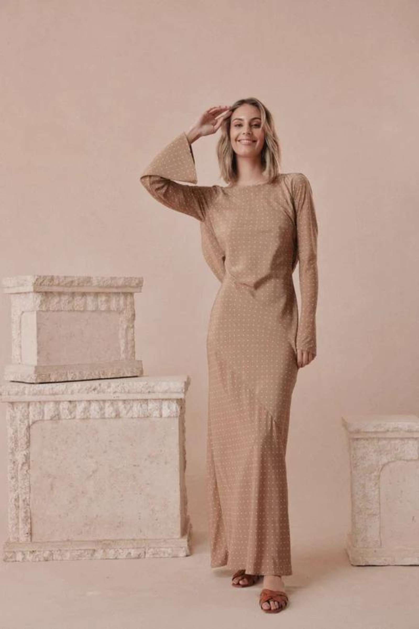 Diana Dress - Choc Spot