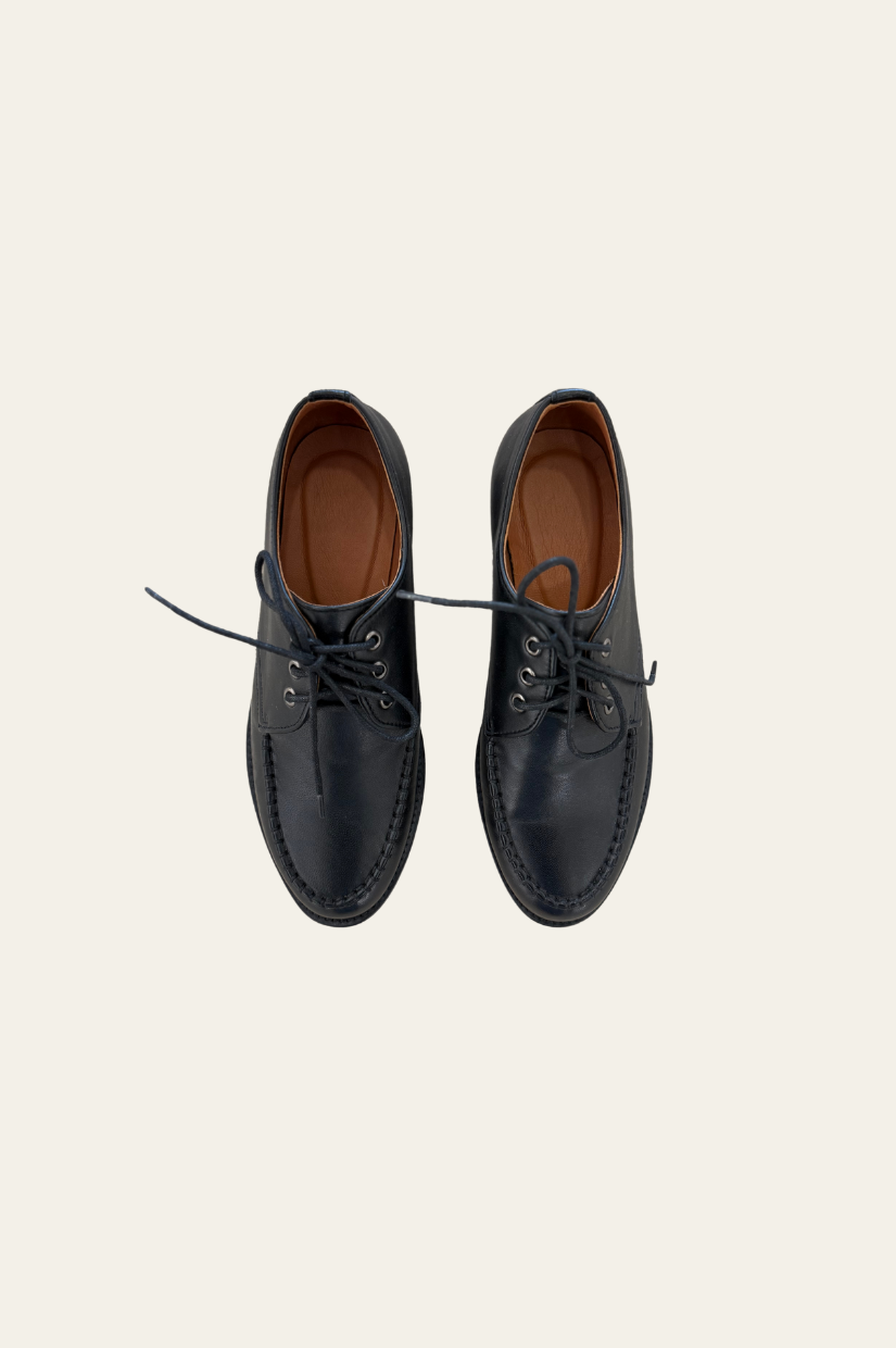 Rowie - Black Lace Up Shoes