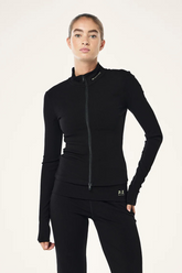 SOCIAL CLUB ZIP JACKET IN BLACK