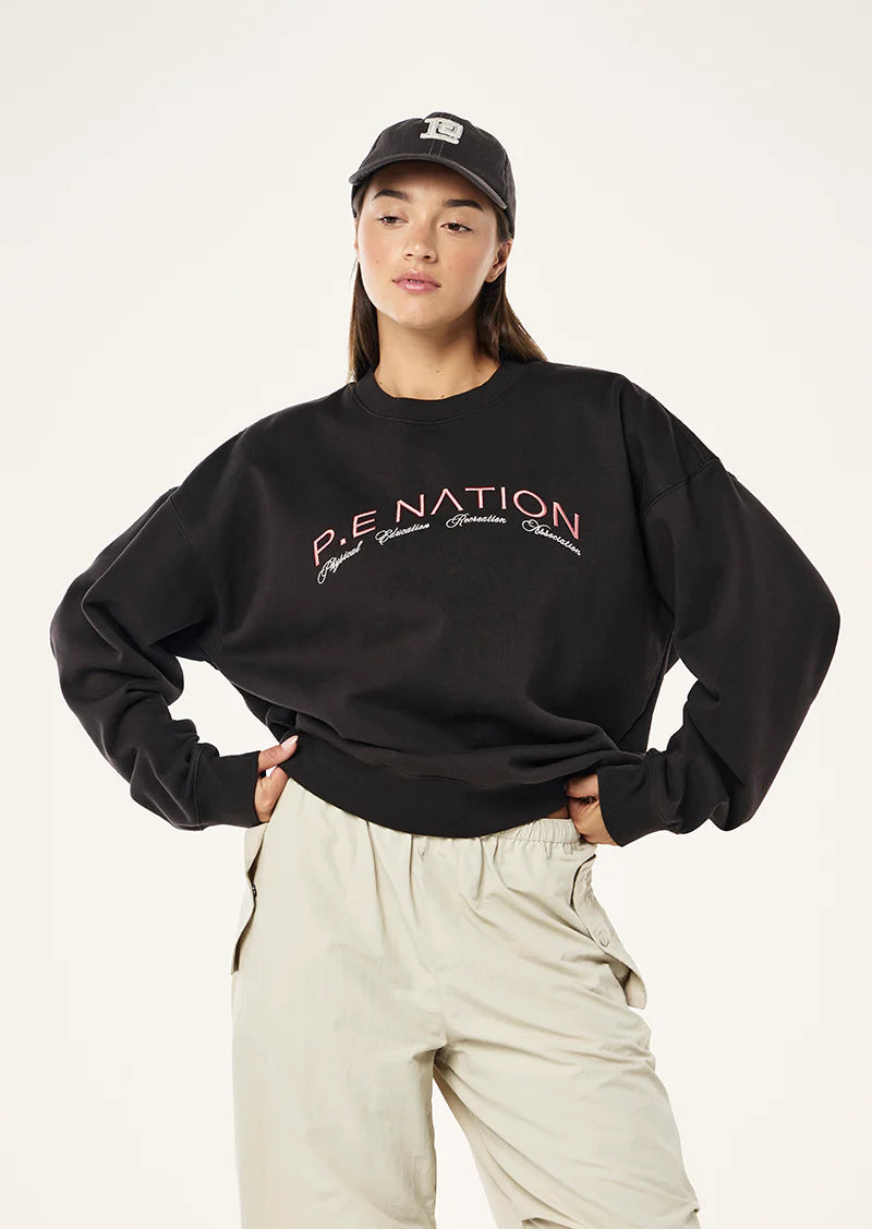 VOLUME SWEAT IN WASHED LICORICE