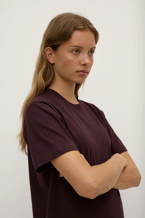 Base Tee - Burgundy