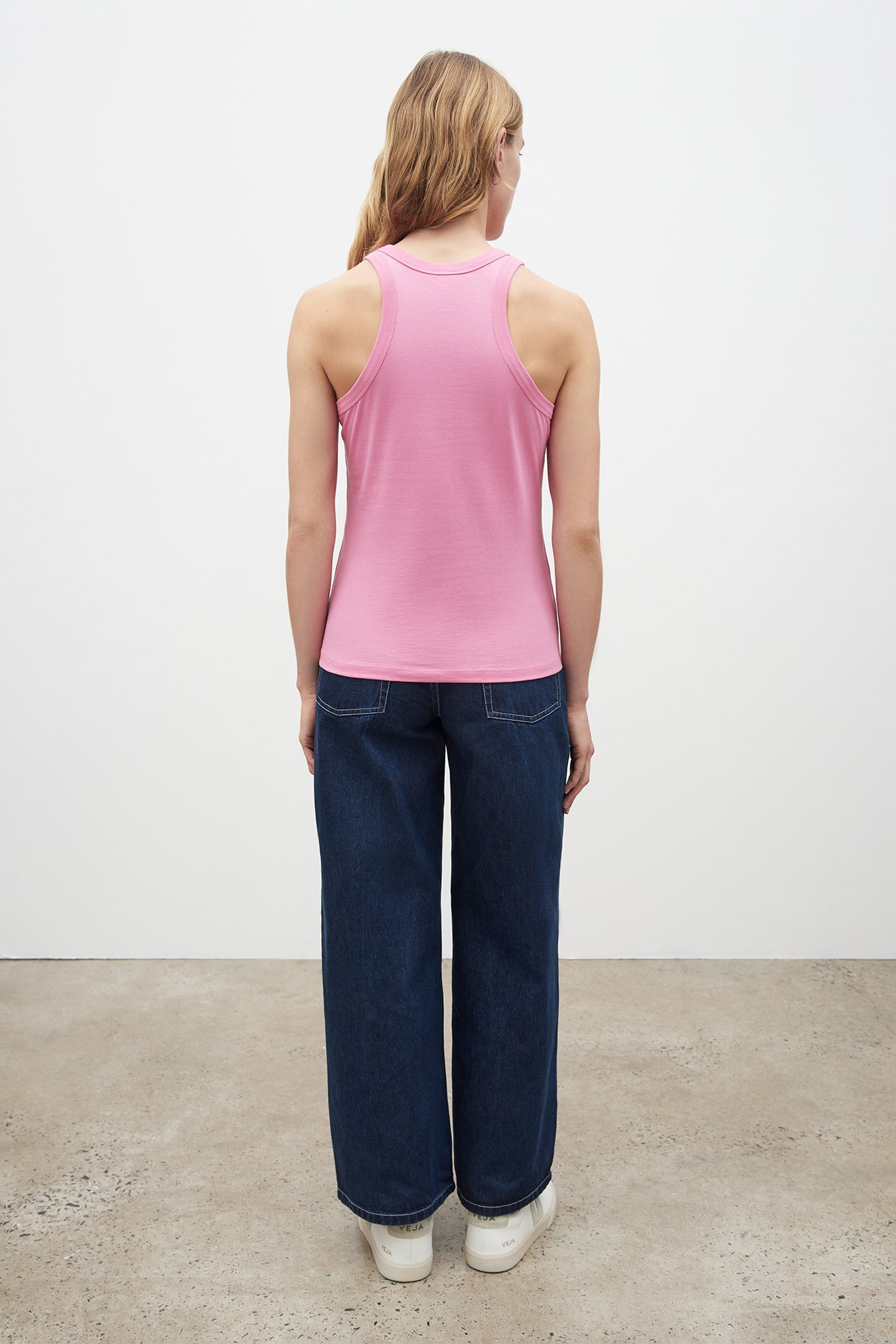 RACER BACK SINGLET - PEONY