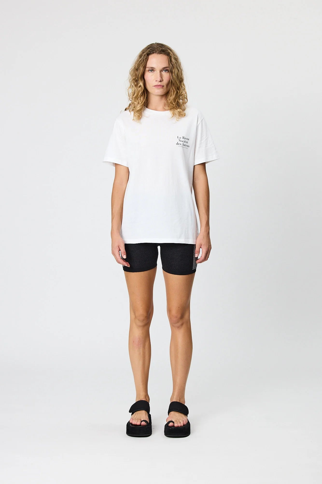 SYLVIE BIKE SHORT - BLACK/BONE