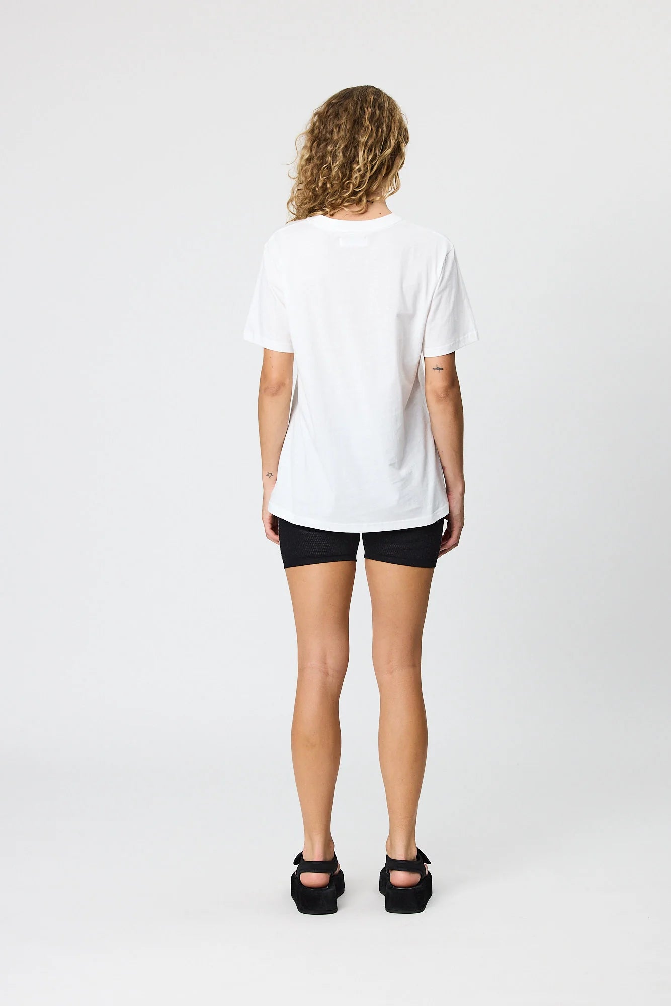 SYLVIE BIKE SHORT - BLACK/BONE