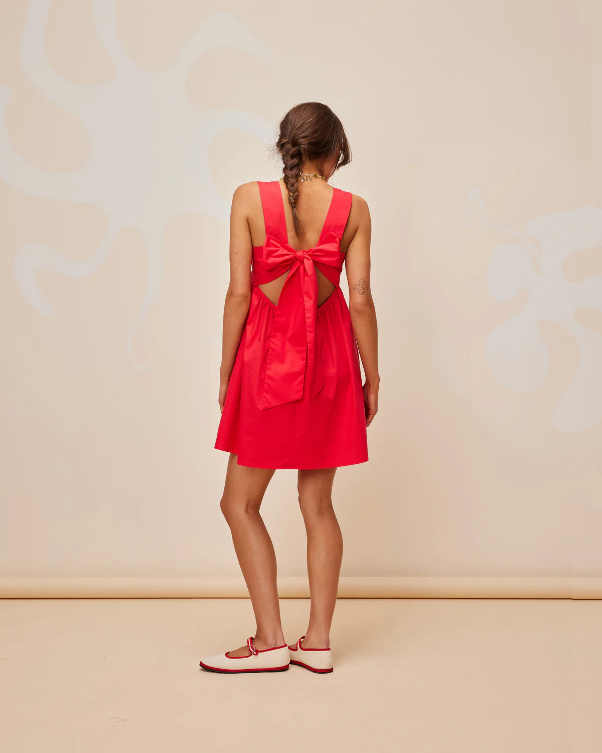 Ruby Margie tie mini dress - Cherry