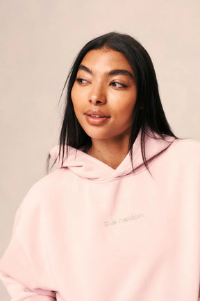 PEAK HOODIE IN WASHED CHALK PINK