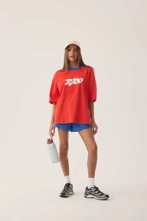 Rico Oversized Tee Apple Red
