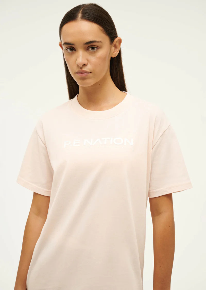 AERO SHORT SLEEVE TEE IN BLUSH