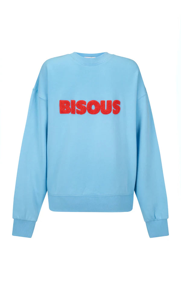 Bisous Sweatshirt - Ice Blue