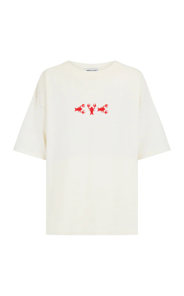 Lobster Oversized Tee Natural