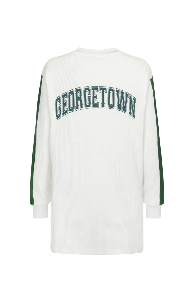 GT Long Sleeve Waffle Top White