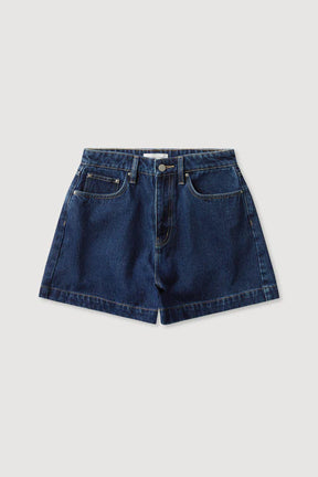 Boxy Denim Short - Heritage Blue