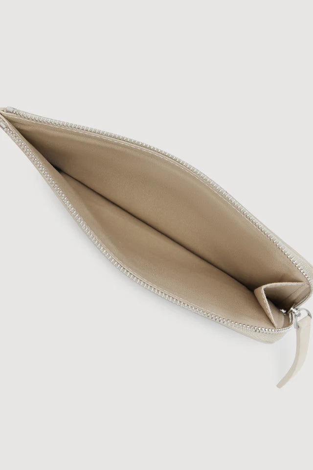 Neve Suede Pouch - Taupe