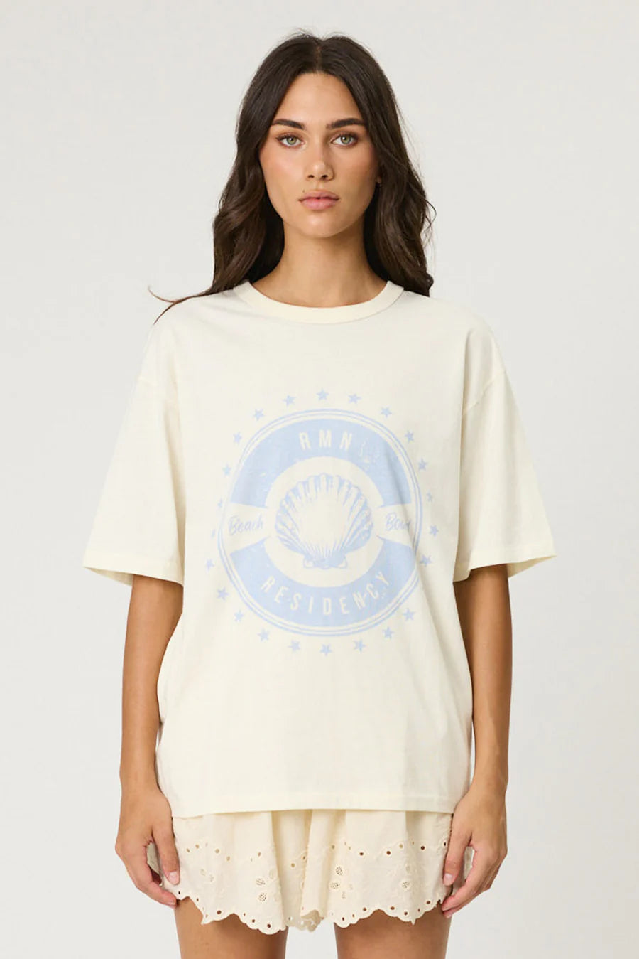 BEACH BOUND TEE - BONE