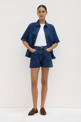 Boxy Denim Short - Heritage Blue
