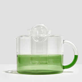 Two Tone Teapot - Clear + Green