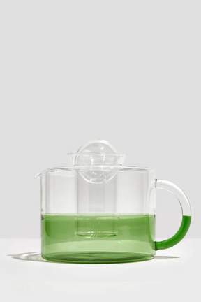 Two Tone Teapot - Clear + Green