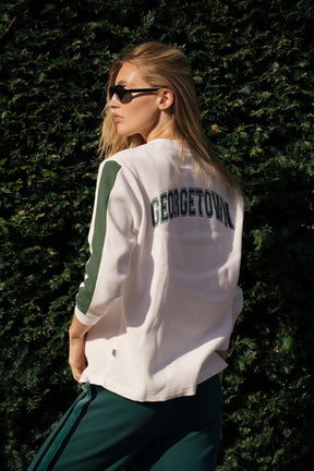 GT Long Sleeve Waffle Top White