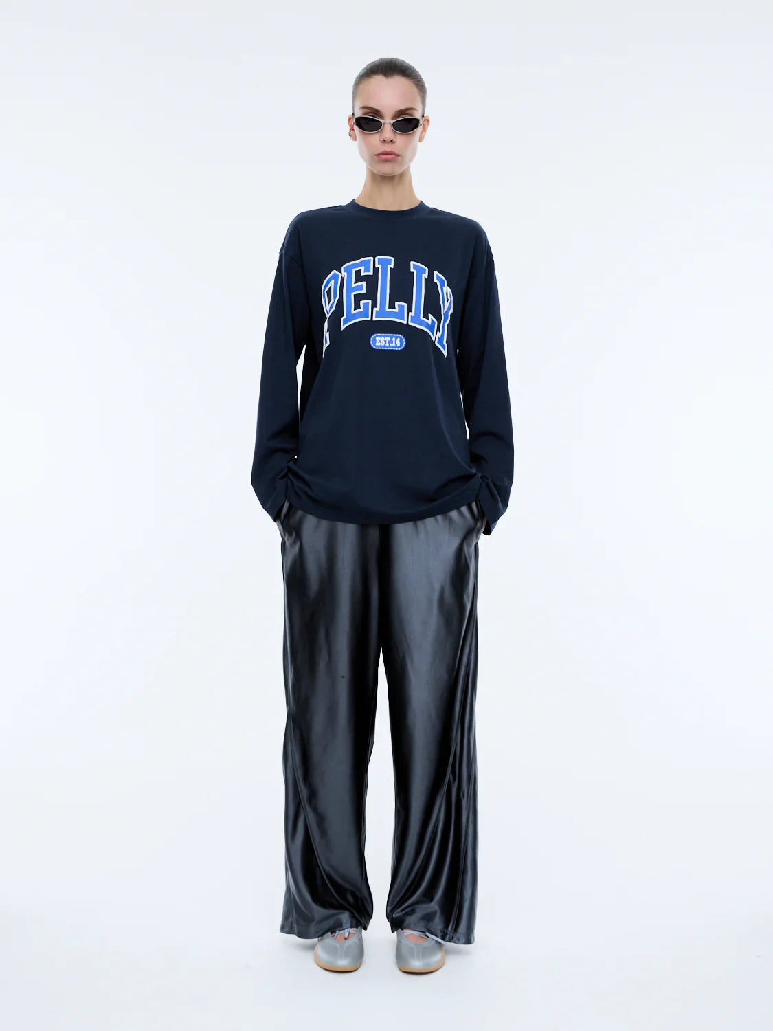 LONG SLEEVE PELLY TEE - INK