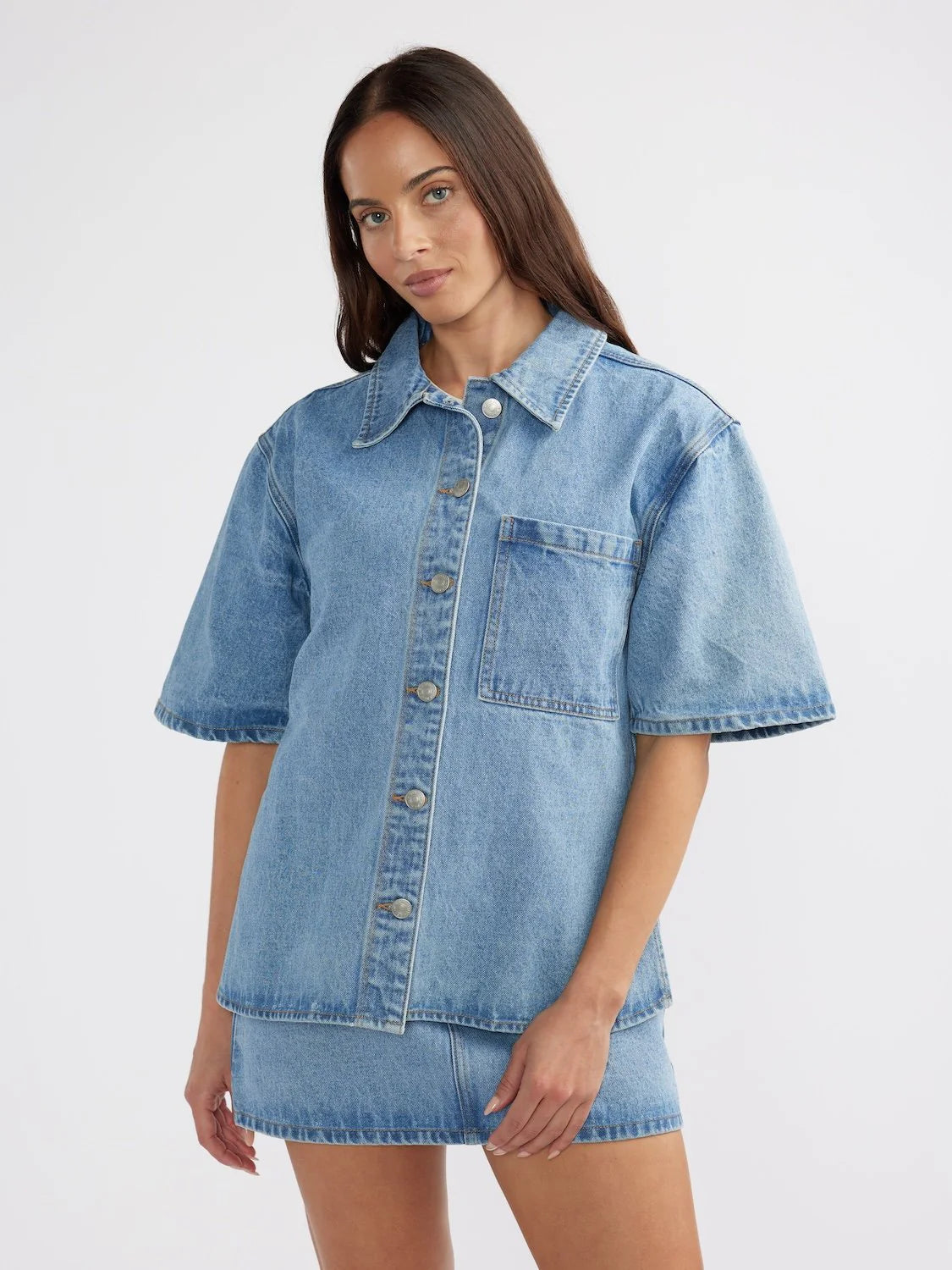 Reese Oversized Denim Shirt