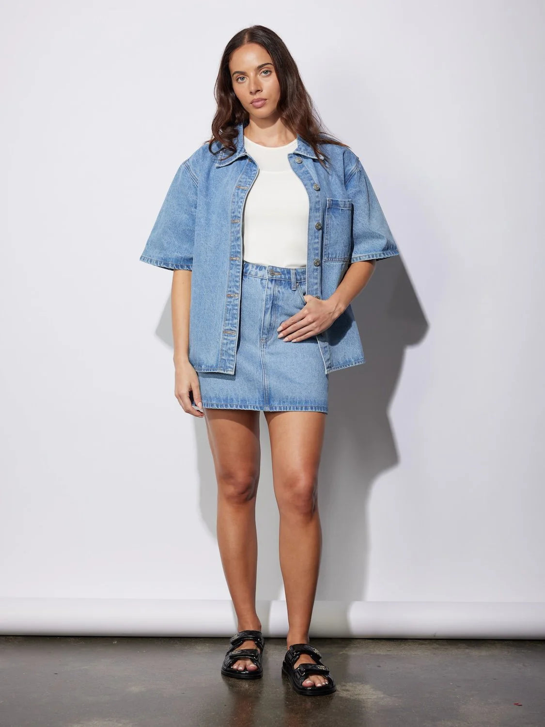 Reese Oversized Denim Shirt