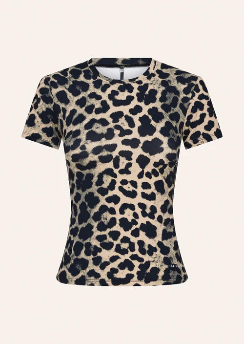 Foundation short sleeve tee in leopard
