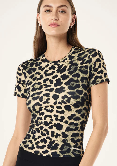 Foundation short sleeve tee in leopard