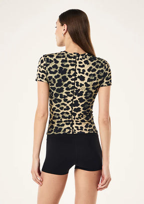 Foundation short sleeve tee in leopard