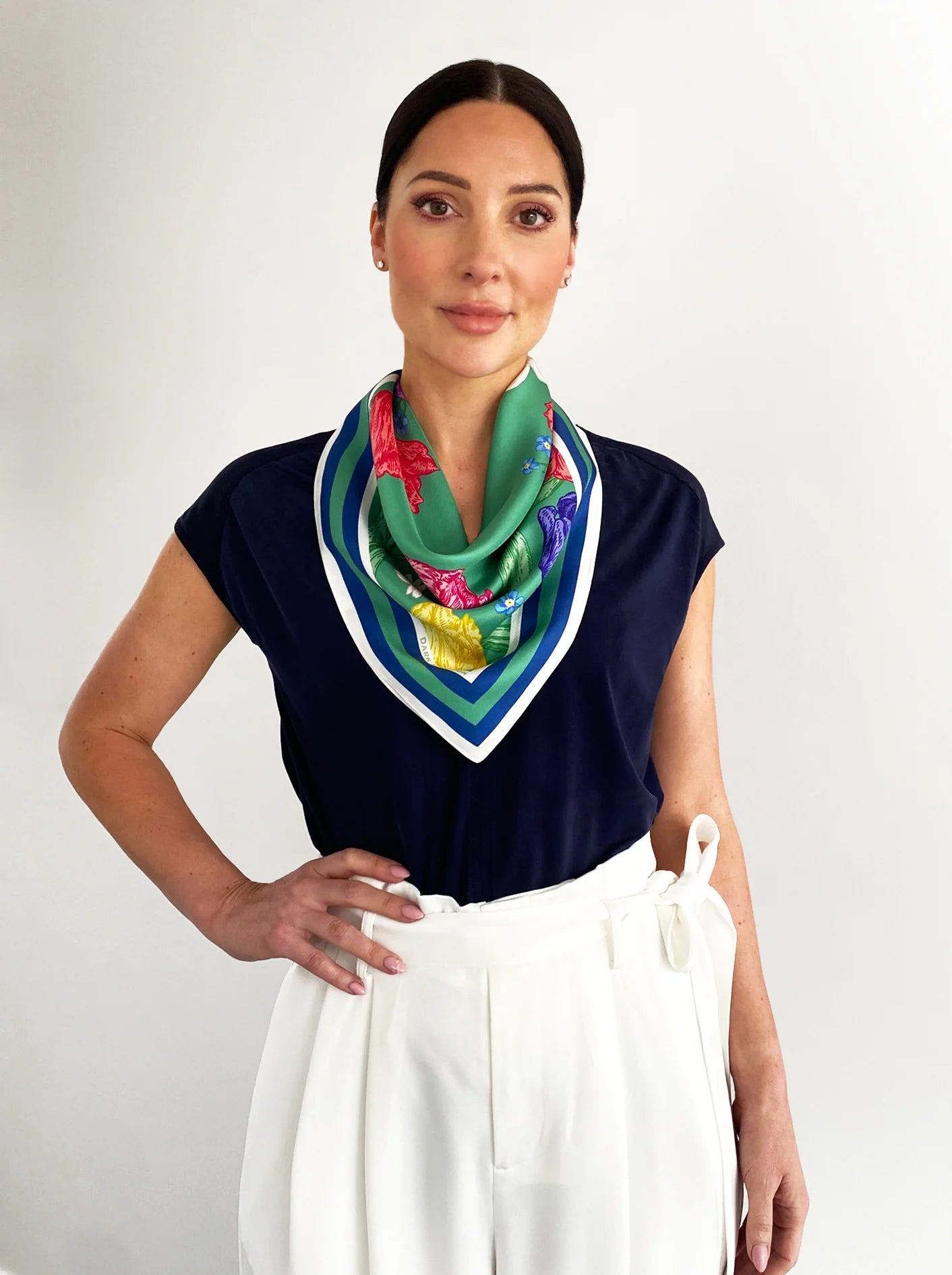 THE PETITE GLACKIN SILK SCARF