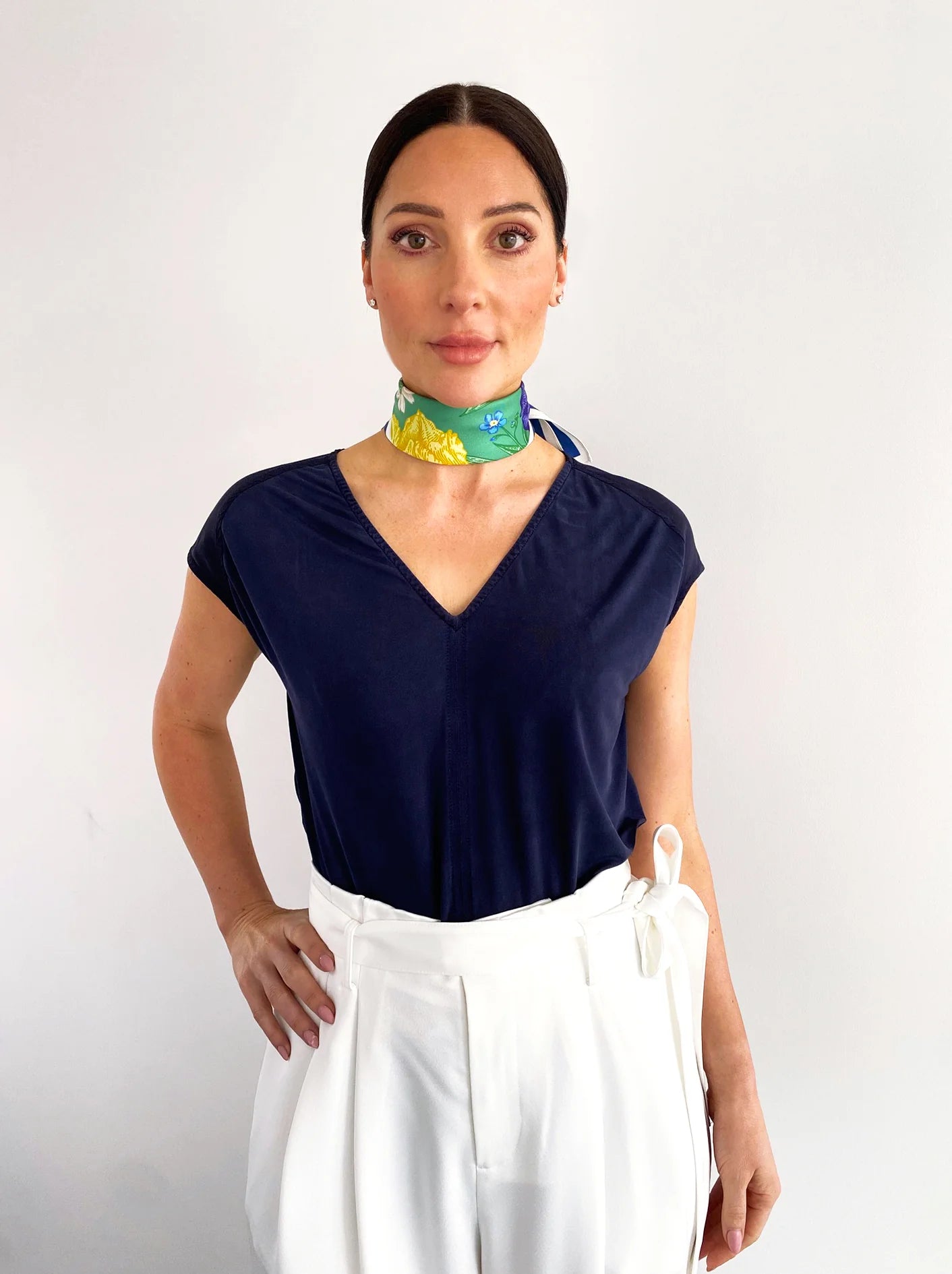 THE PETITE GLACKIN SILK SCARF