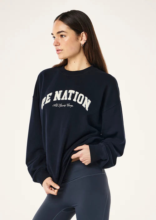 Heritage sweat in dark sapphire