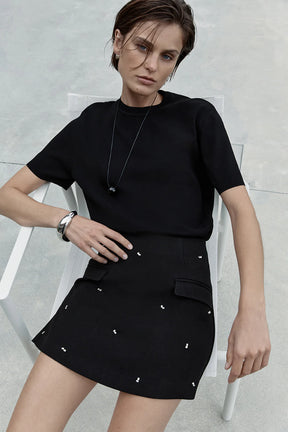 Kylie Mini Skirt Black