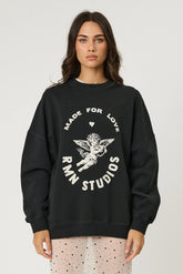 LOVESTRUCK CREW - WASHED BLACK