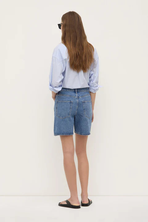 Mid Rise Vintage Denim Short