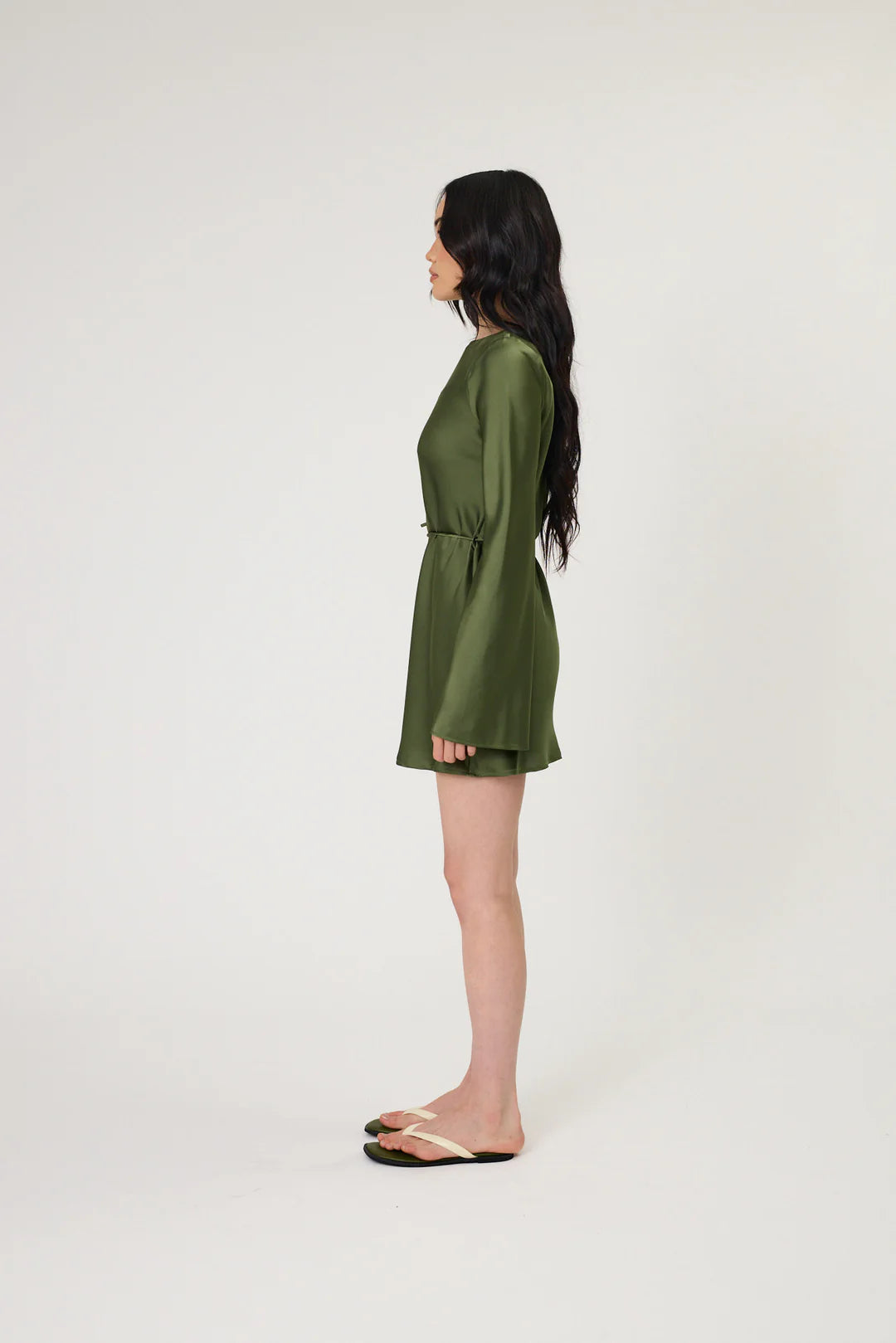 PHOENIX MINI DRESS - SEAWEED