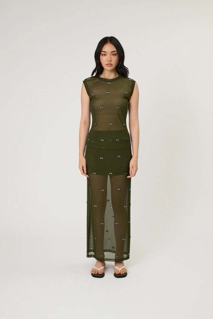 MARLOWE SKIRT - SEAWEED