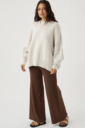 Harper Knit Sweater - Grey Marle