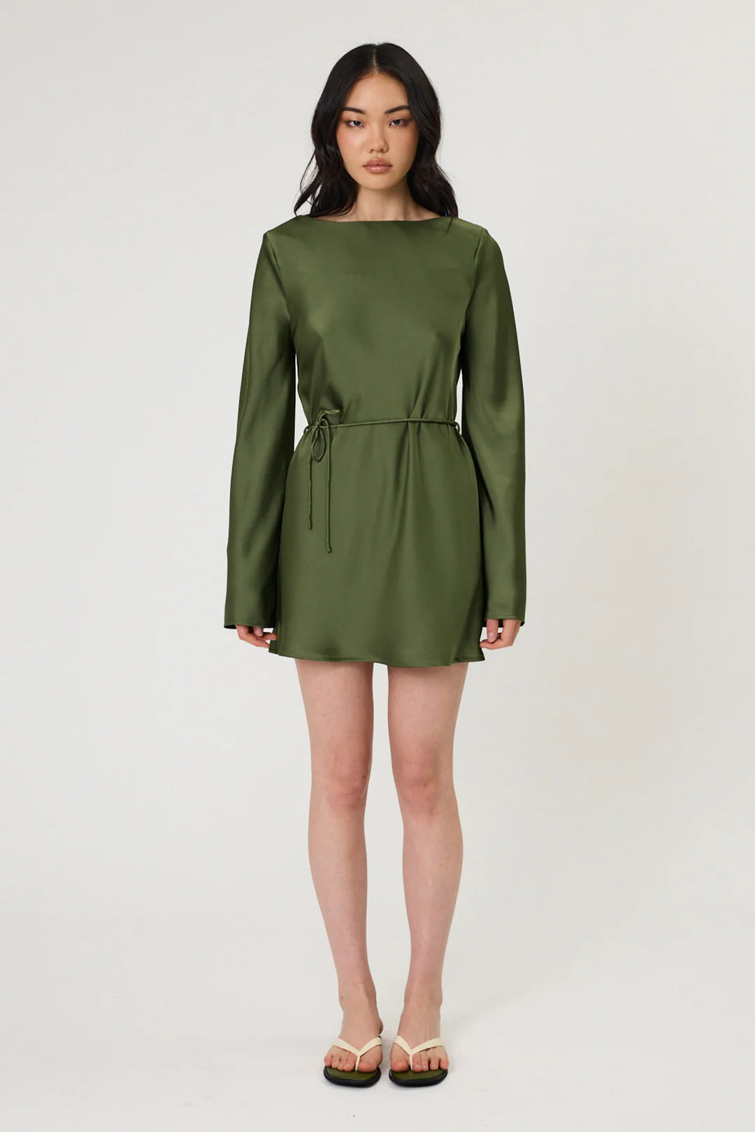 PHOENIX MINI DRESS - SEAWEED