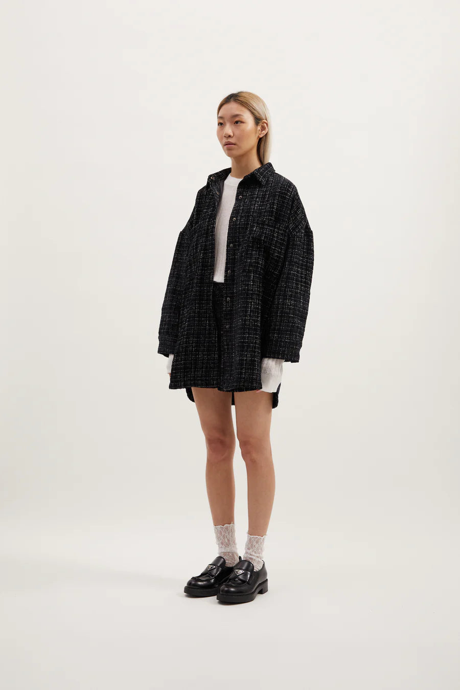 HADLEY JACKET - BLACK BOUCLE